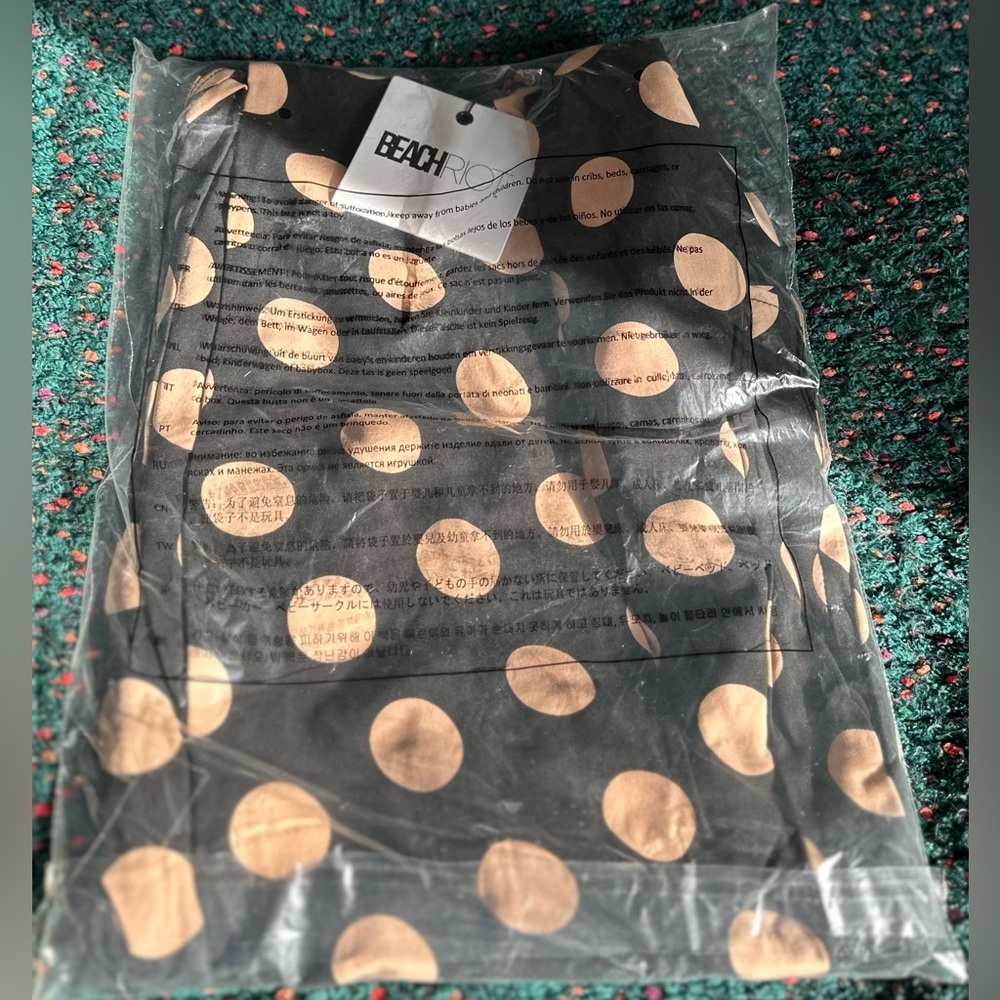 Beach Riot Elodie Polka Dot Maxi Dress Black Ruffle Hem NWT M - Picture 5 of 13
